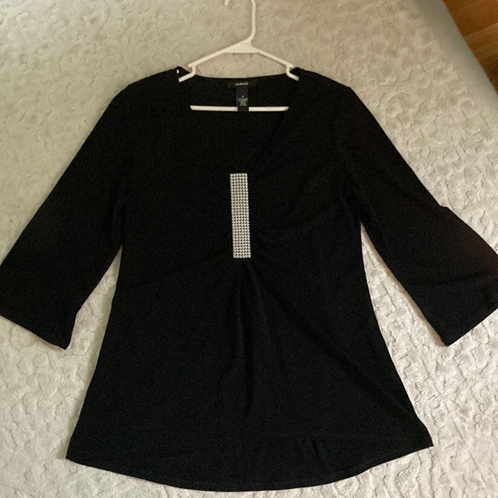 Alfani pearl embellished top